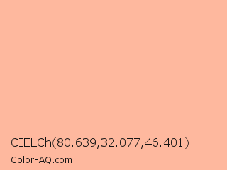 CIELCh 80.639,32.077,46.401 Color Image