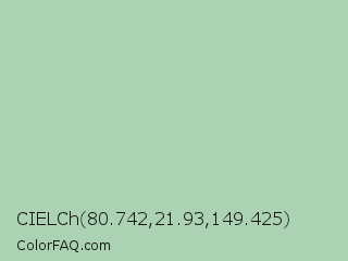 CIELCh 80.742,21.93,149.425 Color Image
