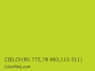 CIELCh 80.775,78.883,110.511 Color Image