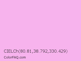 CIELCh 80.81,38.792,330.429 Color Image