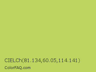 CIELCh 81.134,60.05,114.141 Color Image