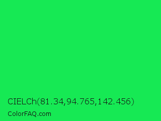 CIELCh 81.34,94.765,142.456 Color Image