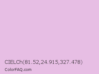 CIELCh 81.52,24.915,327.478 Color Image