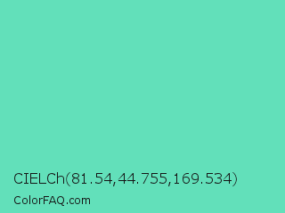 CIELCh 81.54,44.755,169.534 Color Image