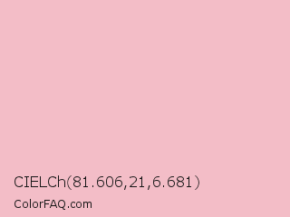 CIELCh 81.606,21,6.681 Color Image