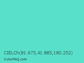 CIELCh 81.675,41.885,180.252 Color Image