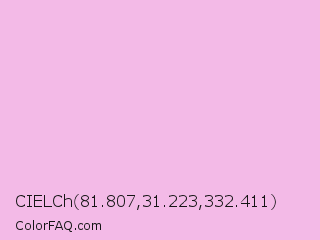 CIELCh 81.807,31.223,332.411 Color Image