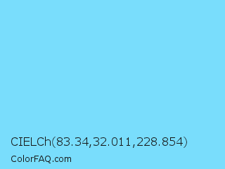 CIELCh 83.34,32.011,228.854 Color Image