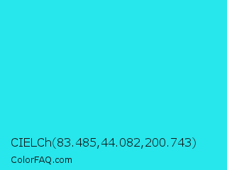 CIELCh 83.485,44.082,200.743 Color Image