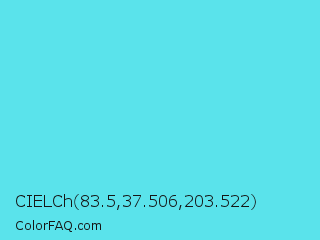 CIELCh 83.5,37.506,203.522 Color Image