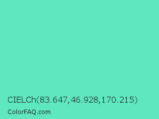 CIELCh 83.647,46.928,170.215 Color Image