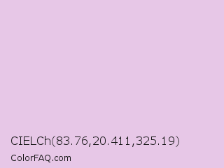 CIELCh 83.76,20.411,325.19 Color Image