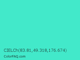 CIELCh 83.81,49.318,176.674 Color Image