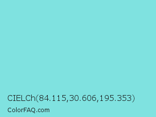 CIELCh 84.115,30.606,195.353 Color Image