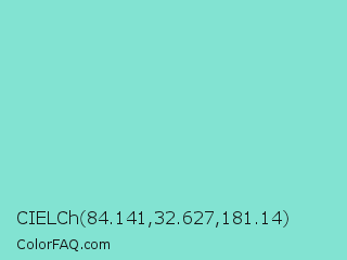 CIELCh 84.141,32.627,181.14 Color Image