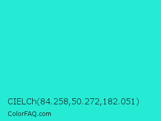 CIELCh 84.258,50.272,182.051 Color Image