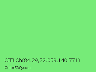 CIELCh 84.29,72.059,140.771 Color Image