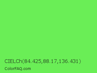 CIELCh 84.425,88.17,136.431 Color Image