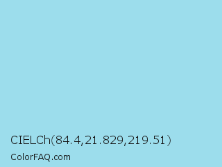 CIELCh 84.4,21.829,219.51 Color Image