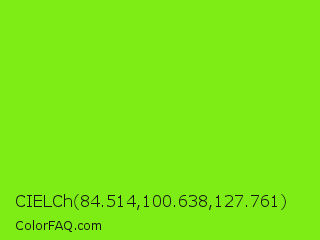 CIELCh 84.514,100.638,127.761 Color Image