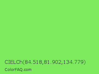CIELCh 84.518,81.902,134.779 Color Image