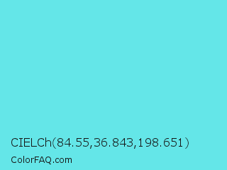 CIELCh 84.55,36.843,198.651 Color Image