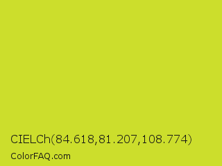 CIELCh 84.618,81.207,108.774 Color Image