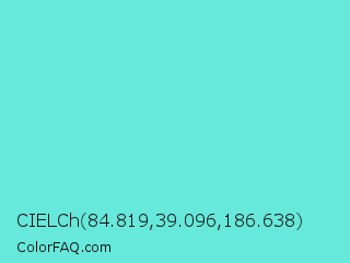CIELCh 84.819,39.096,186.638 Color Image