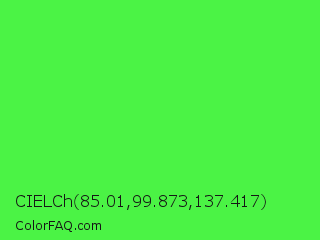 CIELCh 85.01,99.873,137.417 Color Image