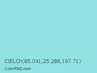 CIELCh 85.041,25.288,197.71 Color Image