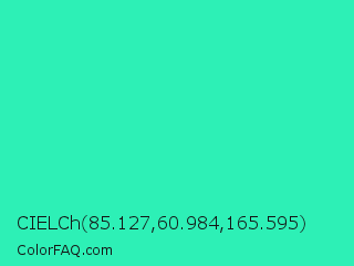 CIELCh 85.127,60.984,165.595 Color Image
