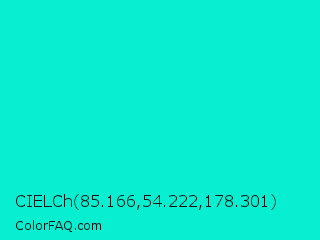 CIELCh 85.166,54.222,178.301 Color Image
