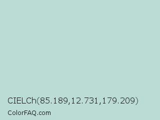 CIELCh 85.189,12.731,179.209 Color Image