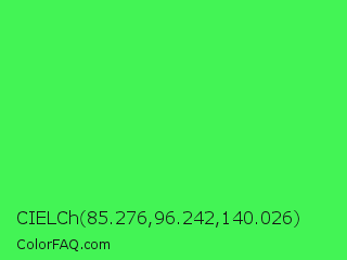 CIELCh 85.276,96.242,140.026 Color Image