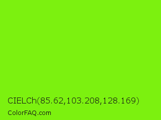 CIELCh 85.62,103.208,128.169 Color Image