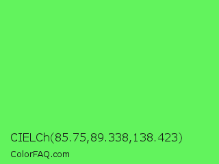 CIELCh 85.75,89.338,138.423 Color Image