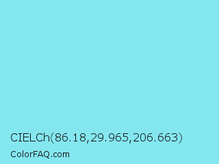 CIELCh 86.18,29.965,206.663 Color Image
