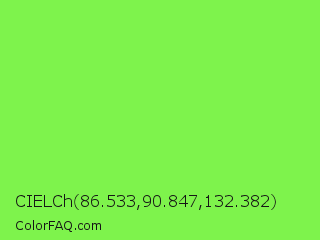 CIELCh 86.533,90.847,132.382 Color Image