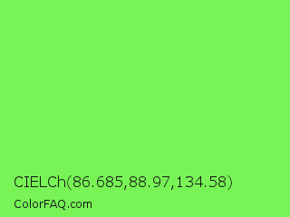 CIELCh 86.685,88.97,134.58 Color Image