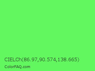 CIELCh 86.97,90.574,138.665 Color Image