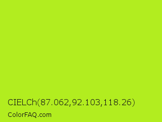 CIELCh 87.062,92.103,118.26 Color Image