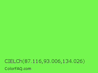CIELCh 87.116,93.006,134.026 Color Image