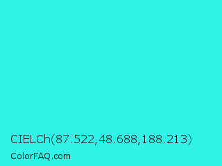 CIELCh 87.522,48.688,188.213 Color Image