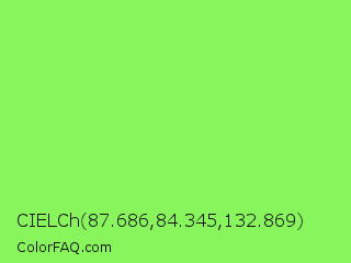 CIELCh 87.686,84.345,132.869 Color Image