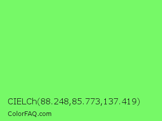 CIELCh 88.248,85.773,137.419 Color Image