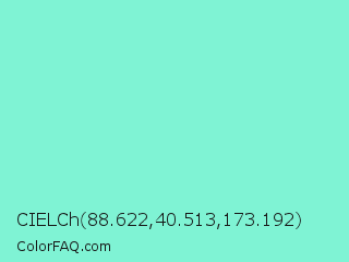 CIELCh 88.622,40.513,173.192 Color Image