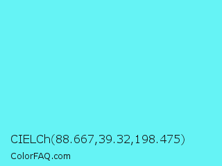 CIELCh 88.667,39.32,198.475 Color Image