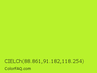 CIELCh 88.861,91.182,118.254 Color Image