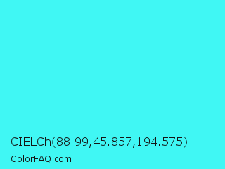 CIELCh 88.99,45.857,194.575 Color Image
