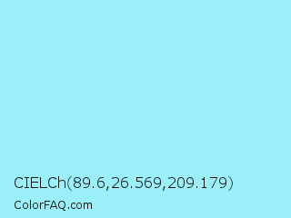 CIELCh 89.6,26.569,209.179 Color Image